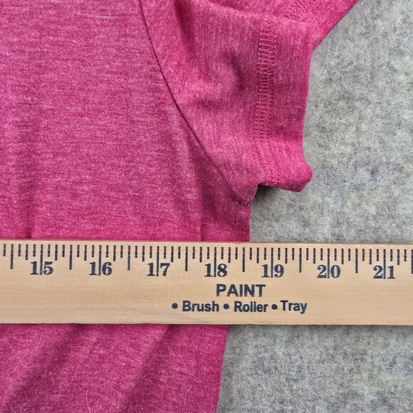 Automet Womens Pink Short Sleeve Side Knot T-Shirt Soft Casual Lightweight Knit - Picture 5 of 5